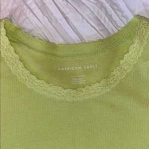 Crop neon long sleeve